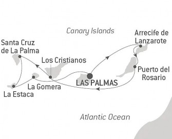 Маршрут круиза «Канарские острова - земля контрастов»