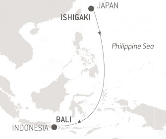 Маршрут круиза «Трансокеания: Исигаки - Бали»