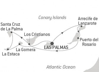 Маршрут круиза «Канарские острова - земля контрастов»