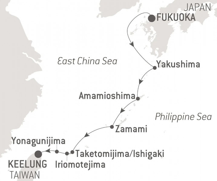 Маршрут тура «Субтропические острова Японии»
