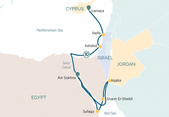 Маршрут круиза «Круиз из Египта на Кипр через Суэцкий канал»
