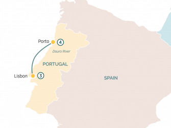 Маршрут круиза «Португальский отпуск: Лиссабон и Порту»