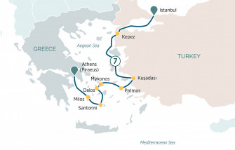 Маршрут круиза «Турция и Греция»
