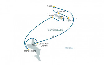 Маршрут круиза «Сейшельские острова»