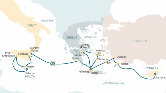 Маршрут круиза «Большое путешествие по Средиземноморью »