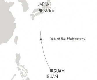 Маршрут круиза «Морской переход из Гуама в Кобе»
