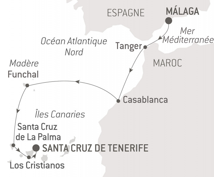 Тур «Atlantic Odyssey from the Iberian Peninsula to the Canary Islands»