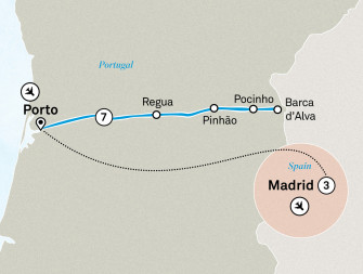 Маршрут круиза «Незабываемая Дору и Мадрид»